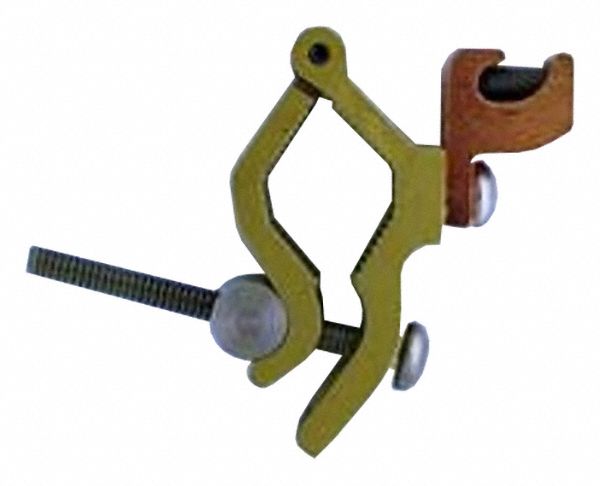 Single Bolt Grounding Clamp: Bronze, 4 to 14 AWG Grounding Wire Size, 14 AWG to 4 AWG