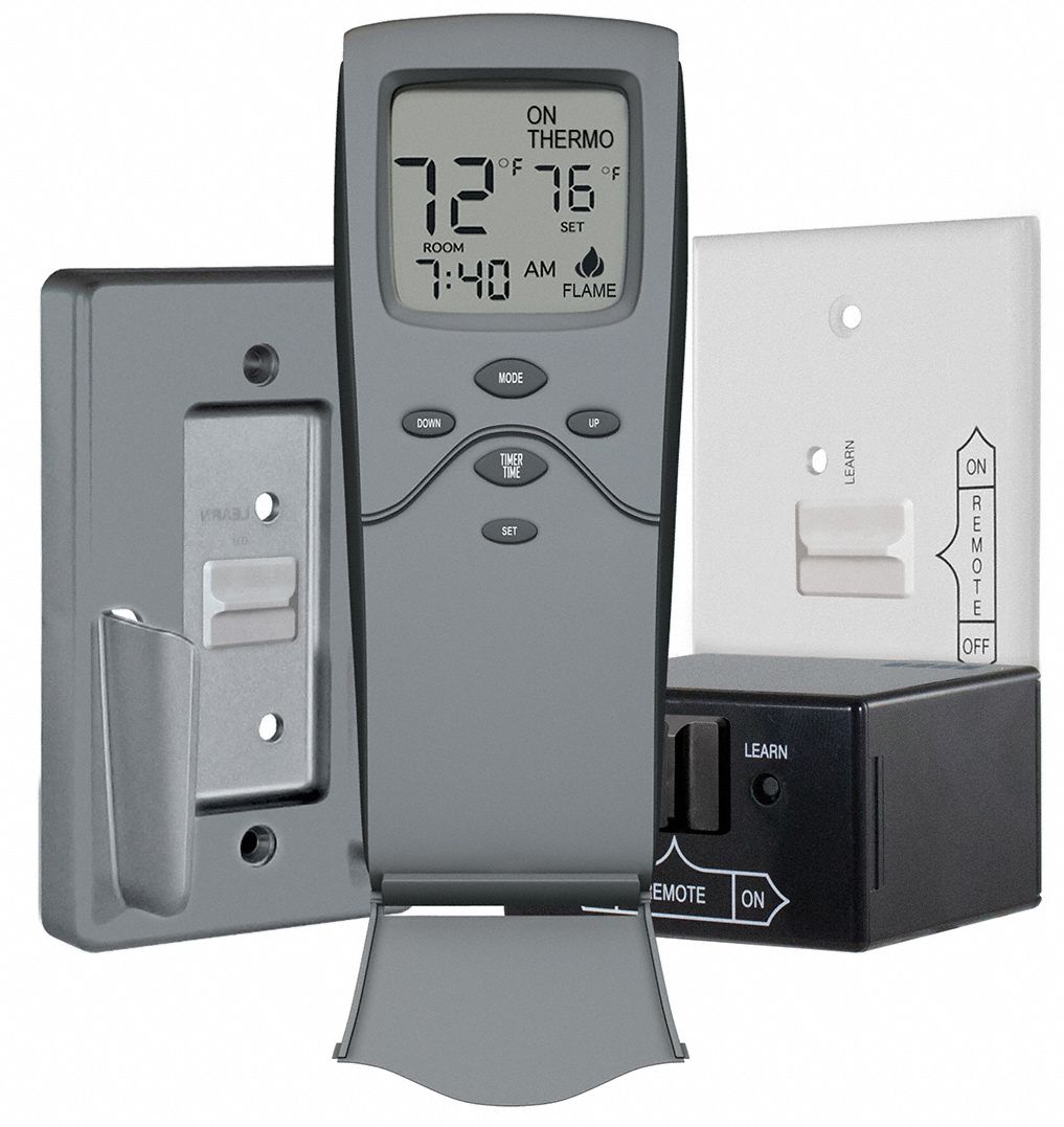 Fireplace Remote Control, Thermostat Control: Universal Fan Kit/Valve System