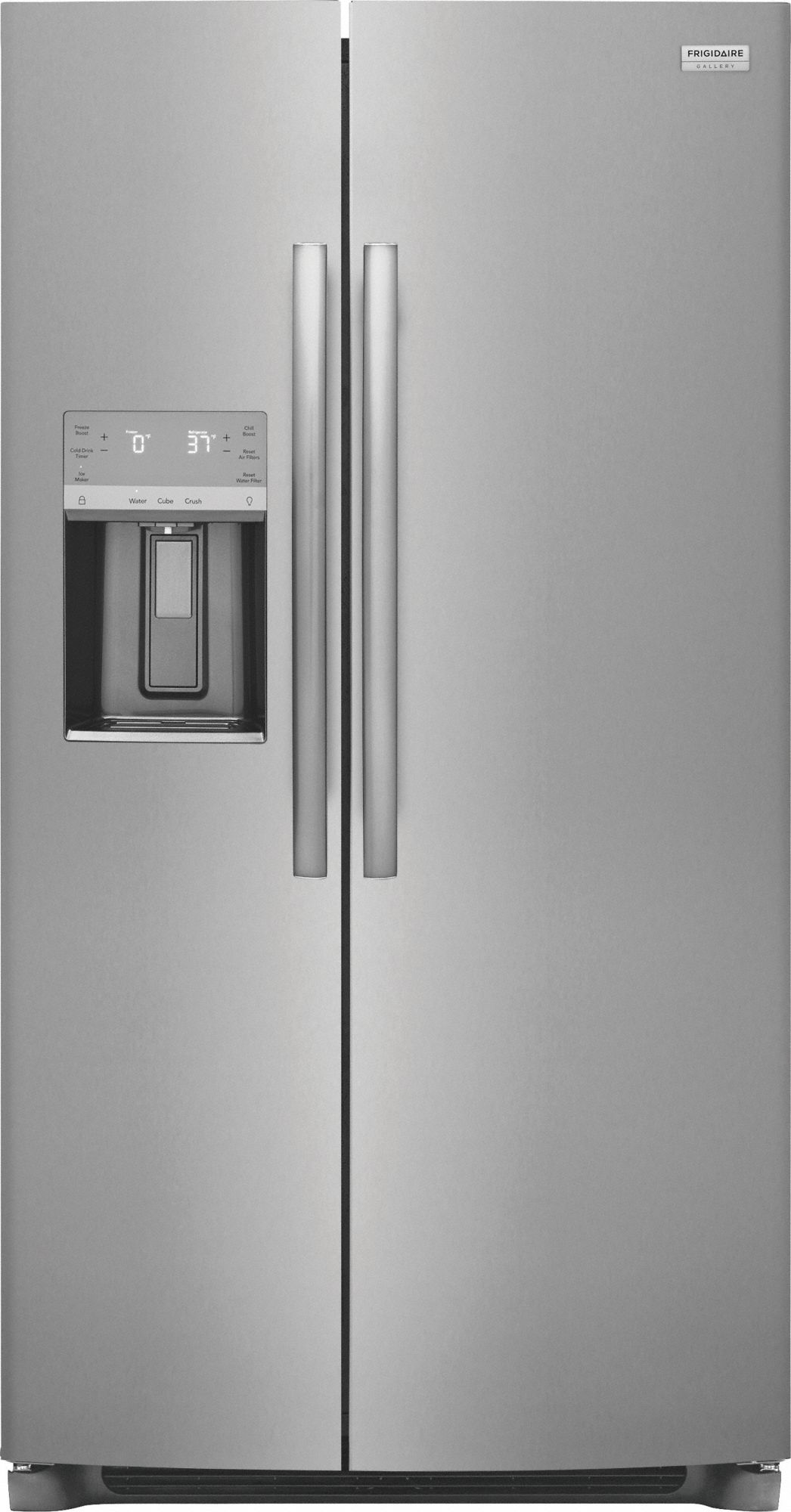 FRIGIDAIRE, Stainless Steel, 25.6 cu ft Total Capacity, SidebySide