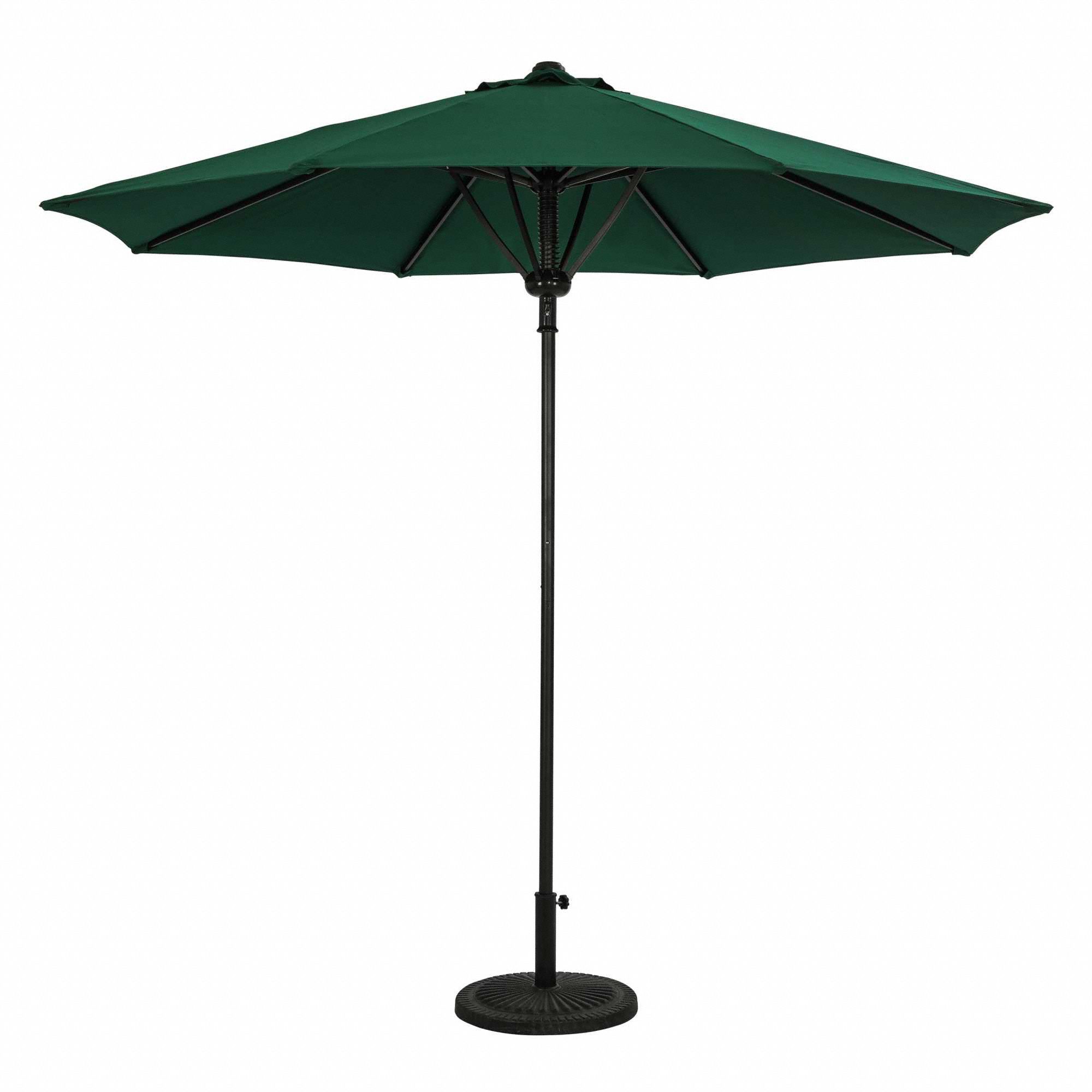 ISLAND UMBRELLA, 9 ft L x 9 ft W, Hunter Green, OCTAGON UMBRELLA HUNTER