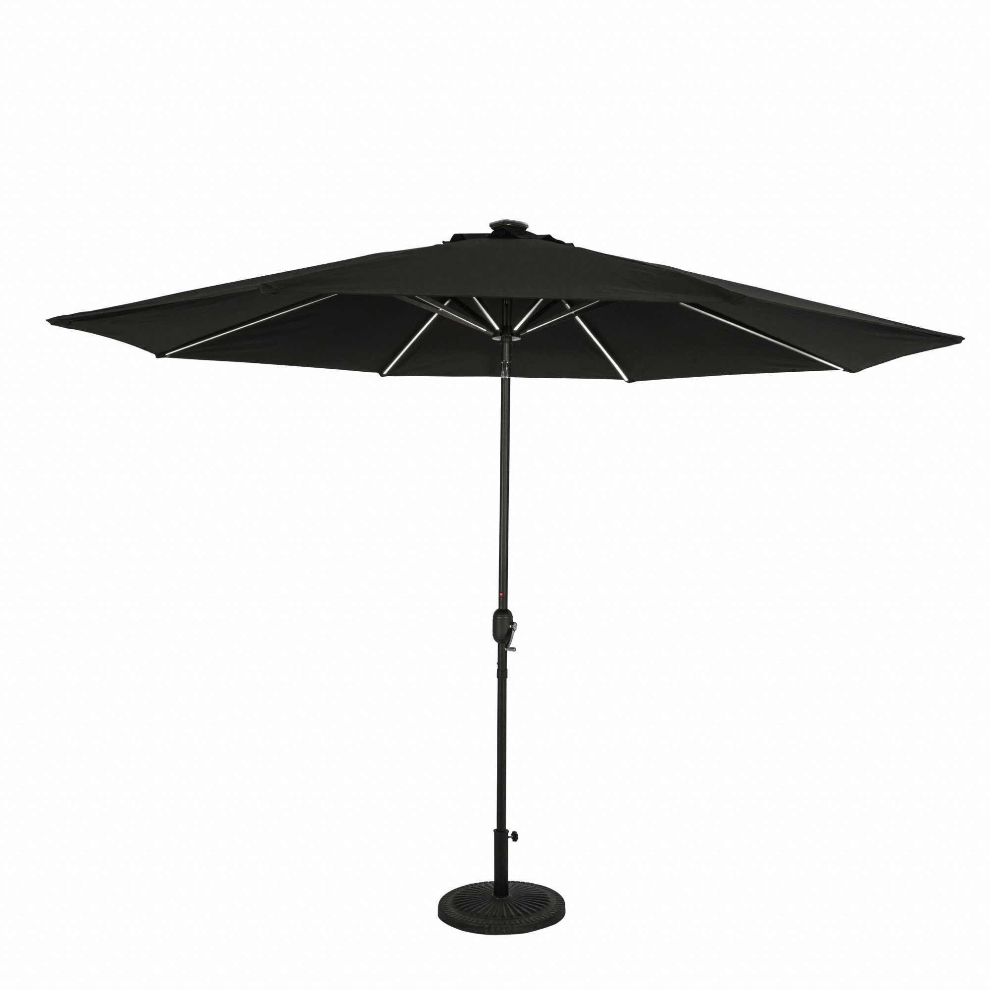 Patio Umbrella: Black,