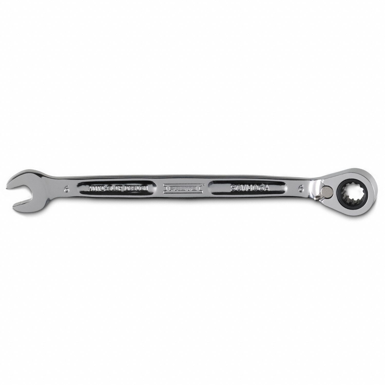 PROTO Combination Wrenches, Alloy Steel, Full Polish Chrome, 6 mm Head