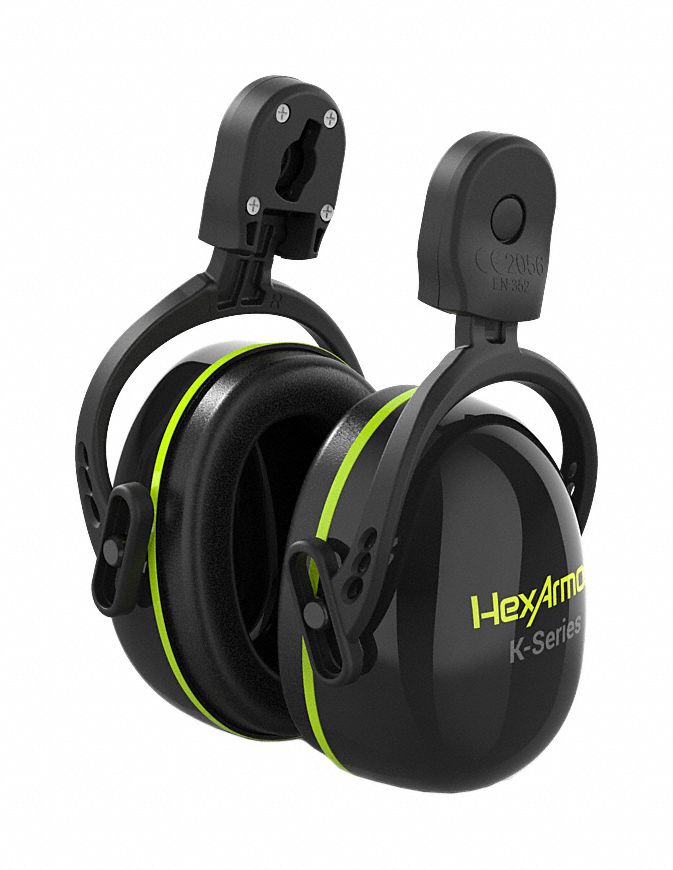 HEXARMOR, Hard HatMounted Earmuff, Passive, Earmuffs 61UT631717002 Grainger