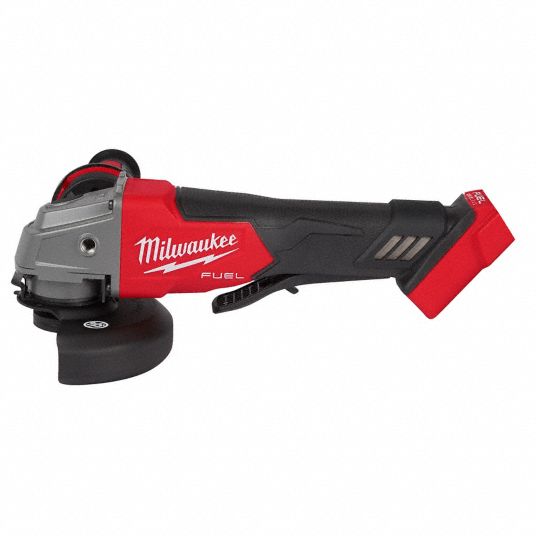 Angle Grinder: 4 1/2 in Wheel Dia, Paddle, with Lock-On, Adj Guard, (1)  Bare Tool, 18V DC, Std Head