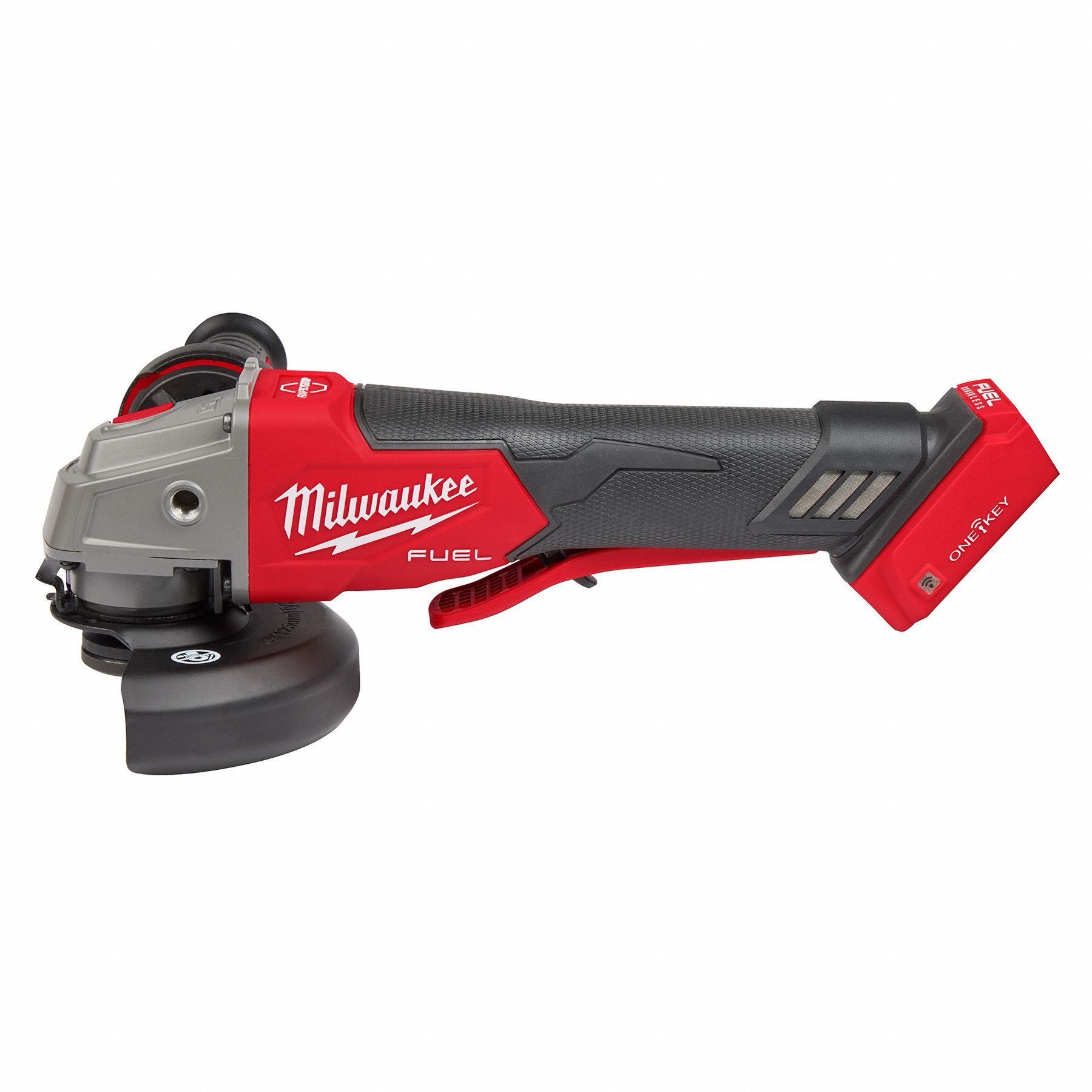 MILWAUKEE Angle Grinder 4 1/2 in_5 in Wheel Dia, Paddle, without Lock
