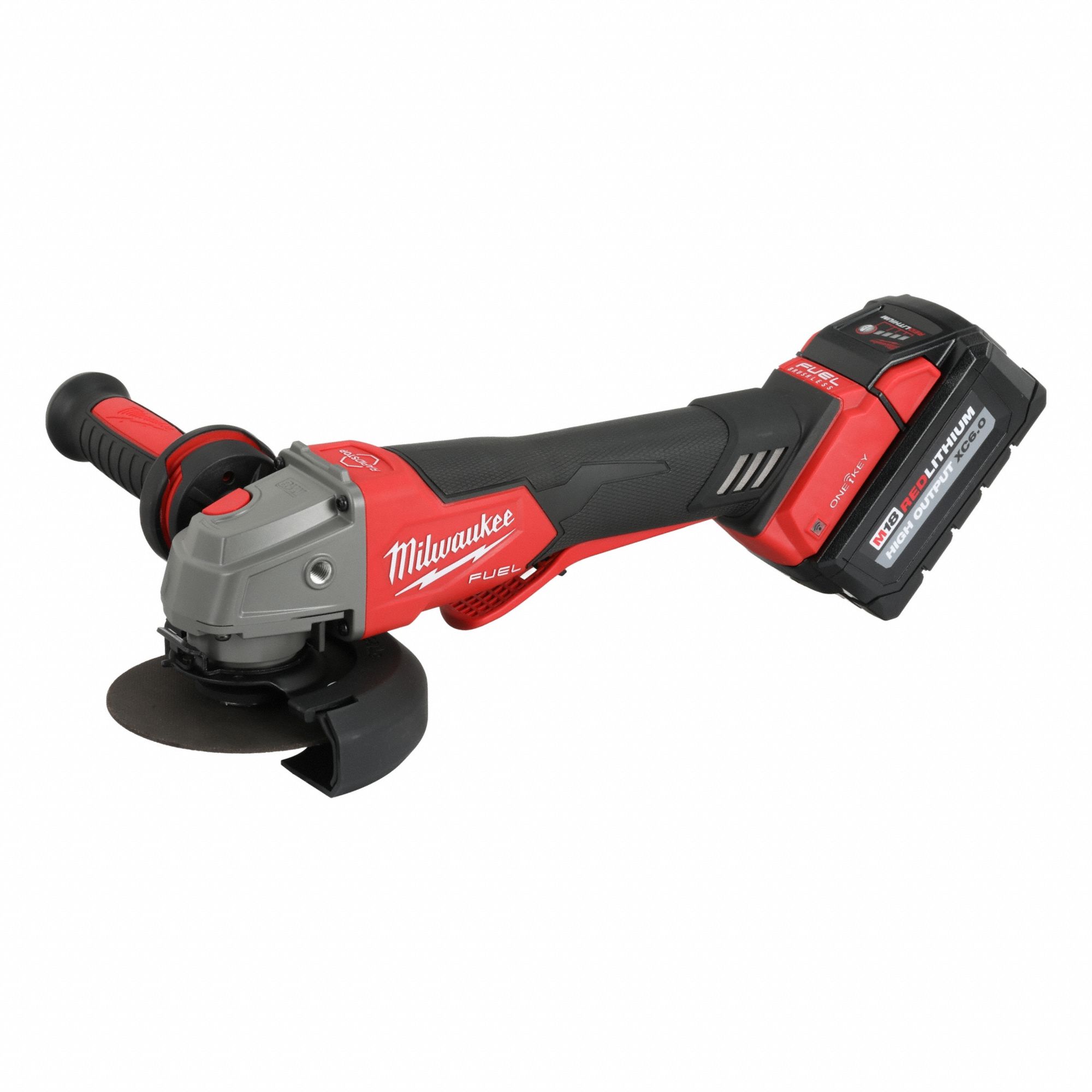 Angle Grinder Kit: 5 in_4 1/2 in Wheel Dia, Brushless Motor, (2) 6 Ah, 18V DC, Std Head, M18 FUEL™