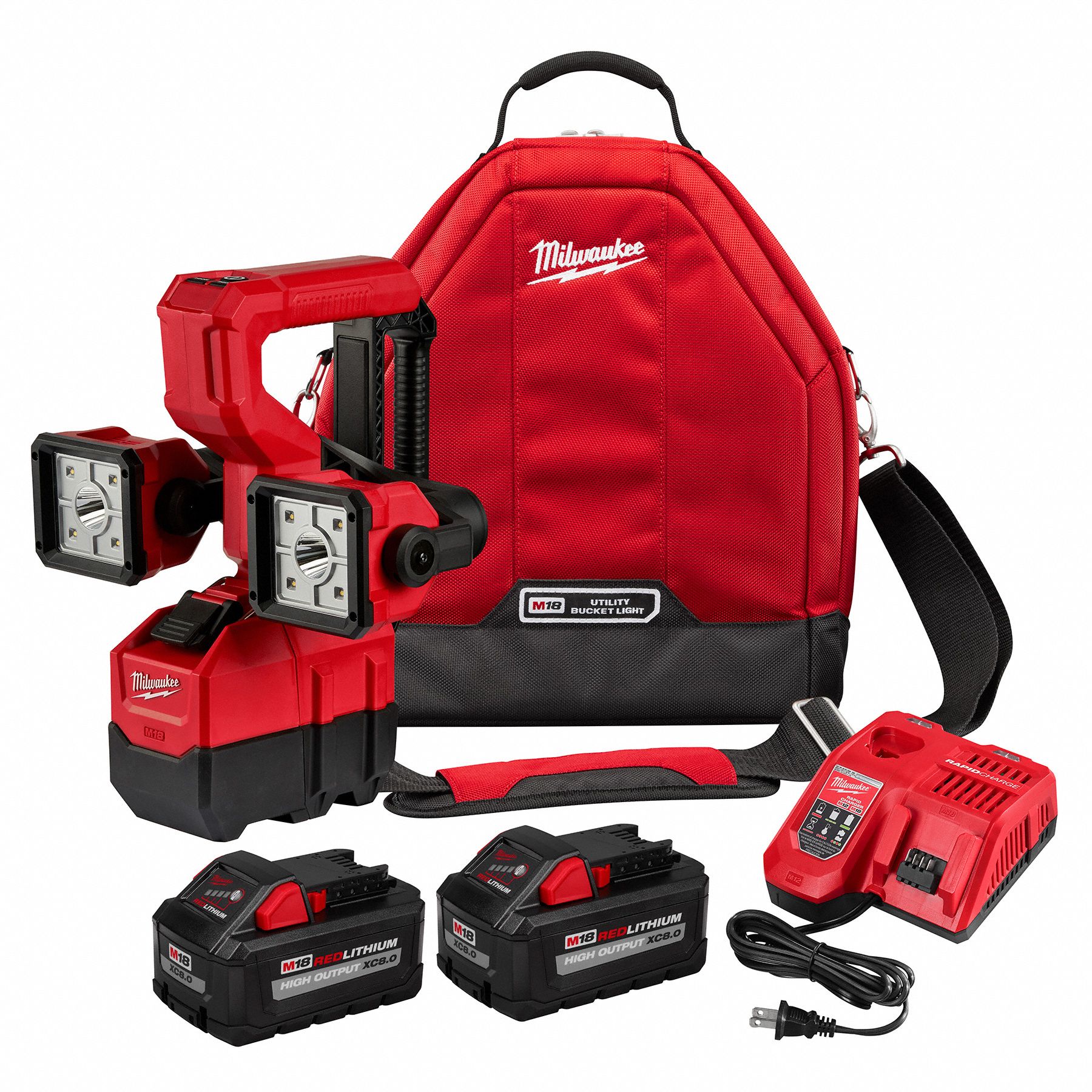 MILWAUKEE, M18, Battery Included, Cordless Work Light 61UU79212222HD Grainger