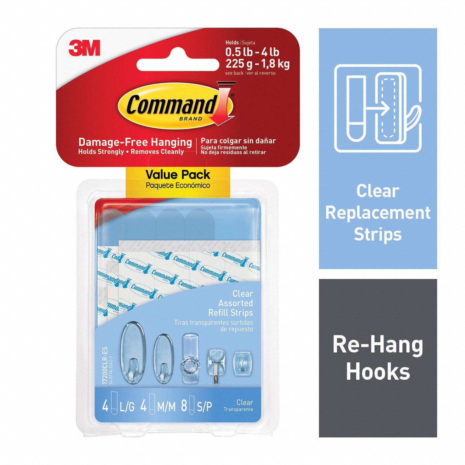 Adhesive Refill Strips, Assorted Refill Strips