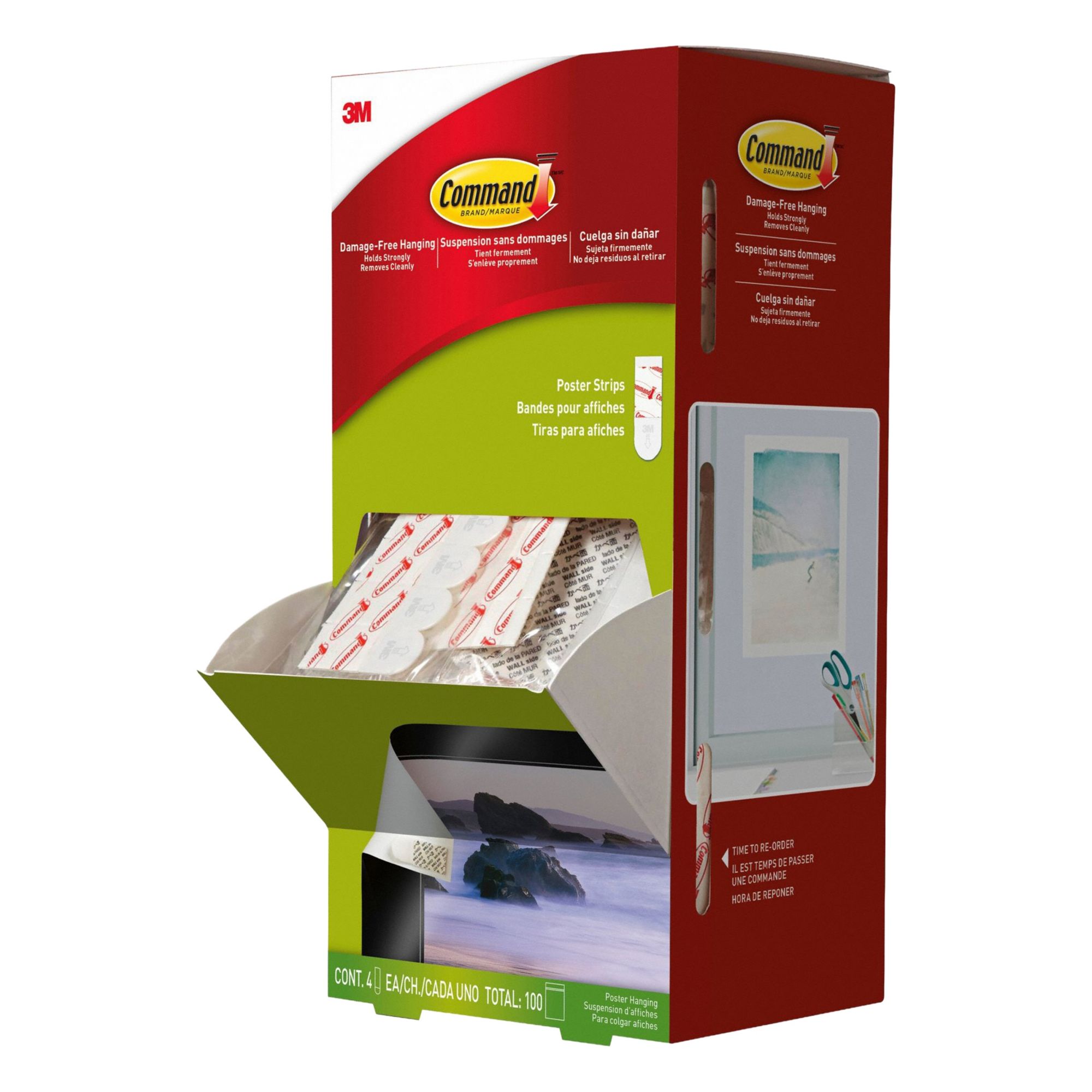 Adhesive Refill Strips, Small Poster Strips Foam