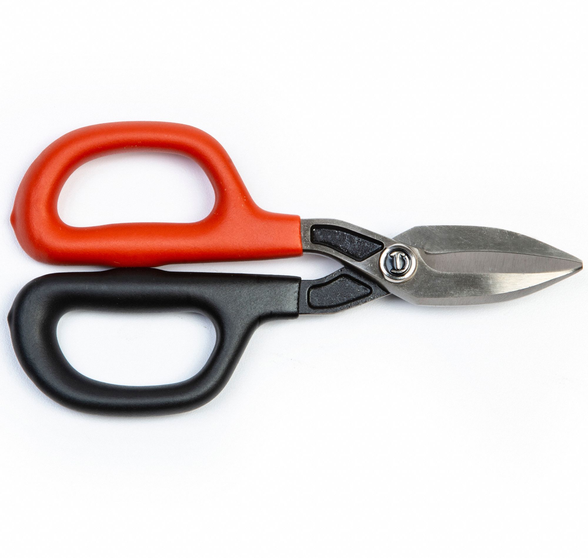 STRAIGHT PATTERN TINNER SNIPS, 7 IN, STRAIGHT, 7 1/4 IN OVERALL L, 1 1/2 IN CUTTING L