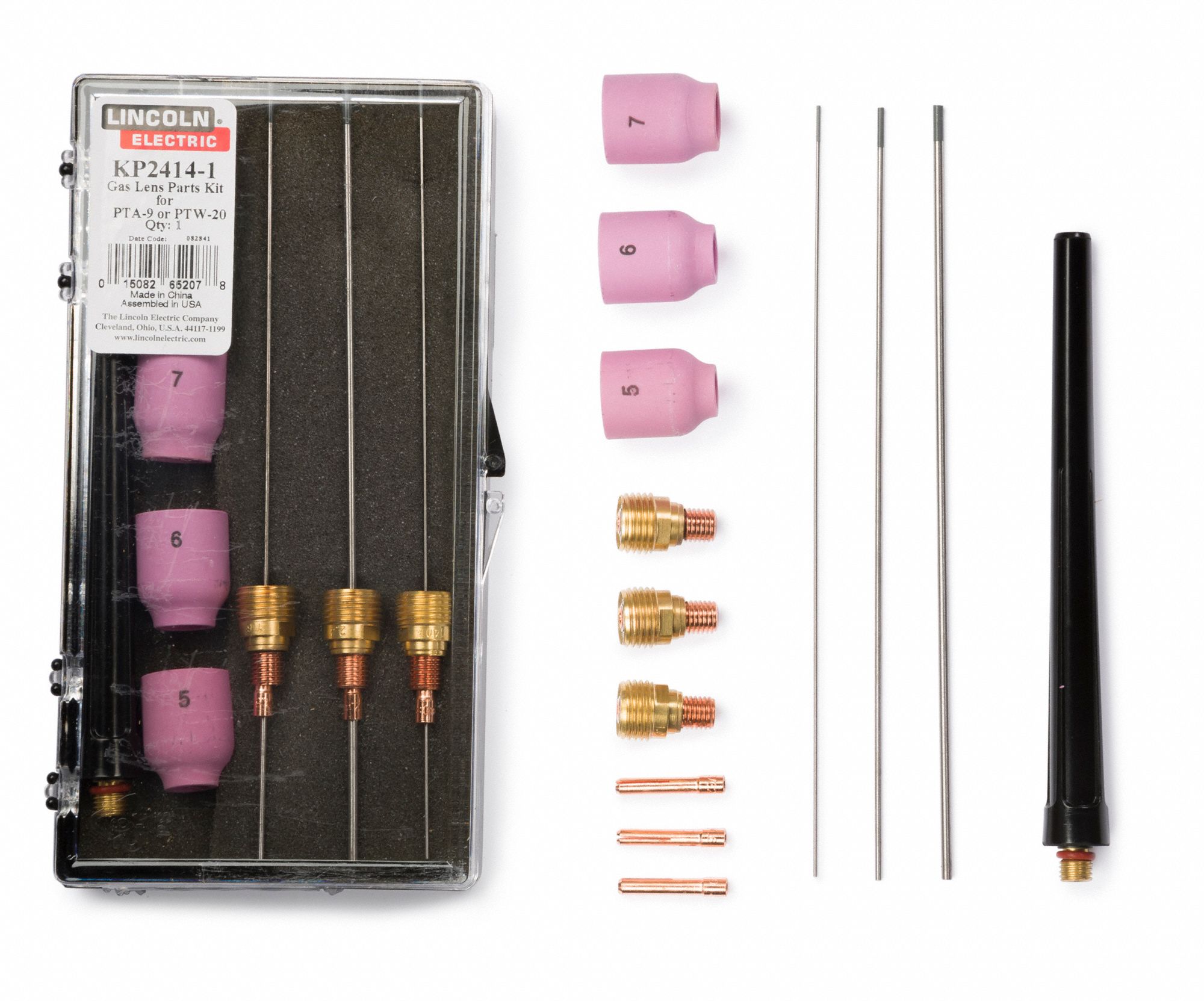 LINCOLN ELECTRIC, For 20/9 Series, TIG Torch Consumables Kit 61UY53