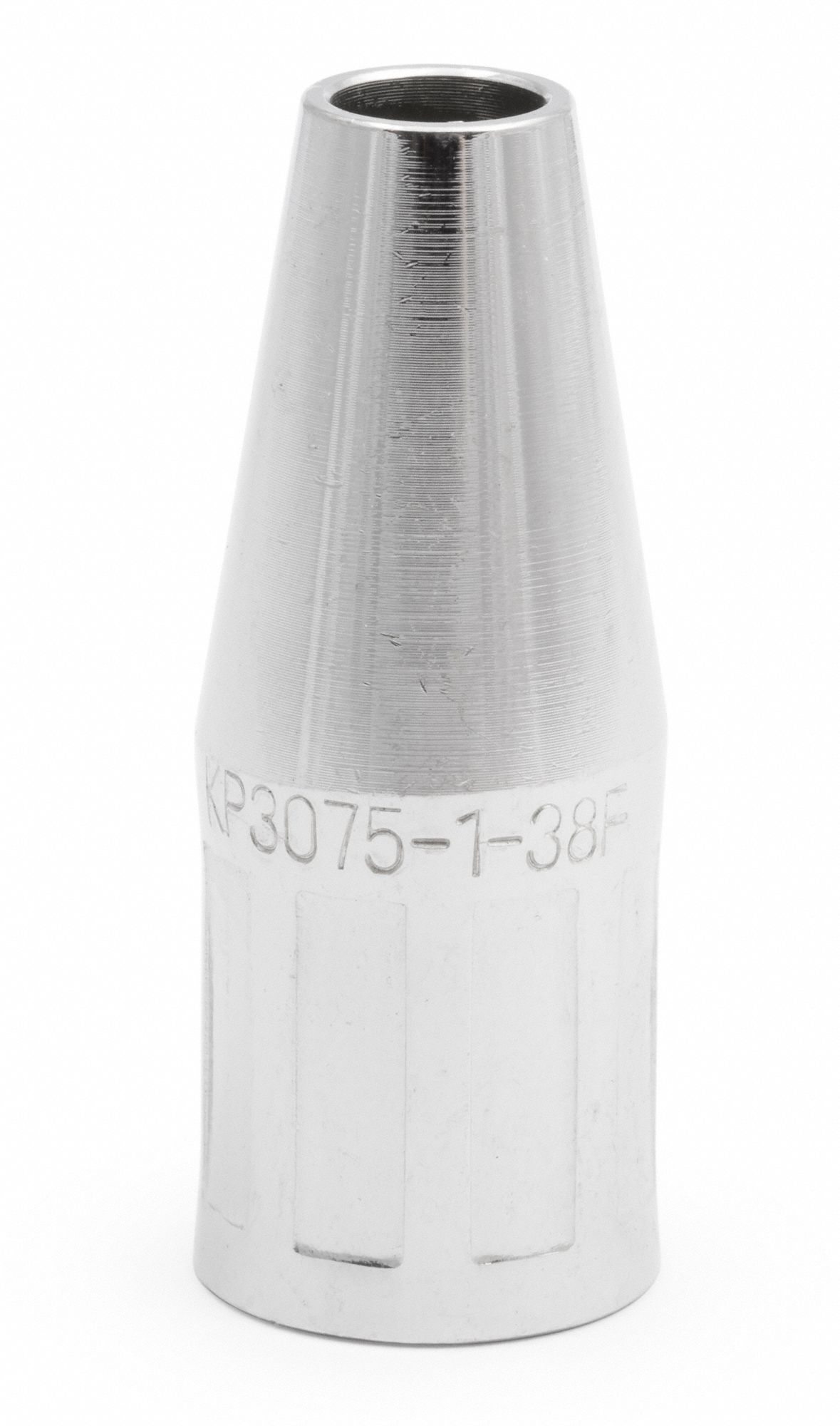 Nozzle: 3/8 in, Tapered, Flush, Threaded, Flush (Fixed)