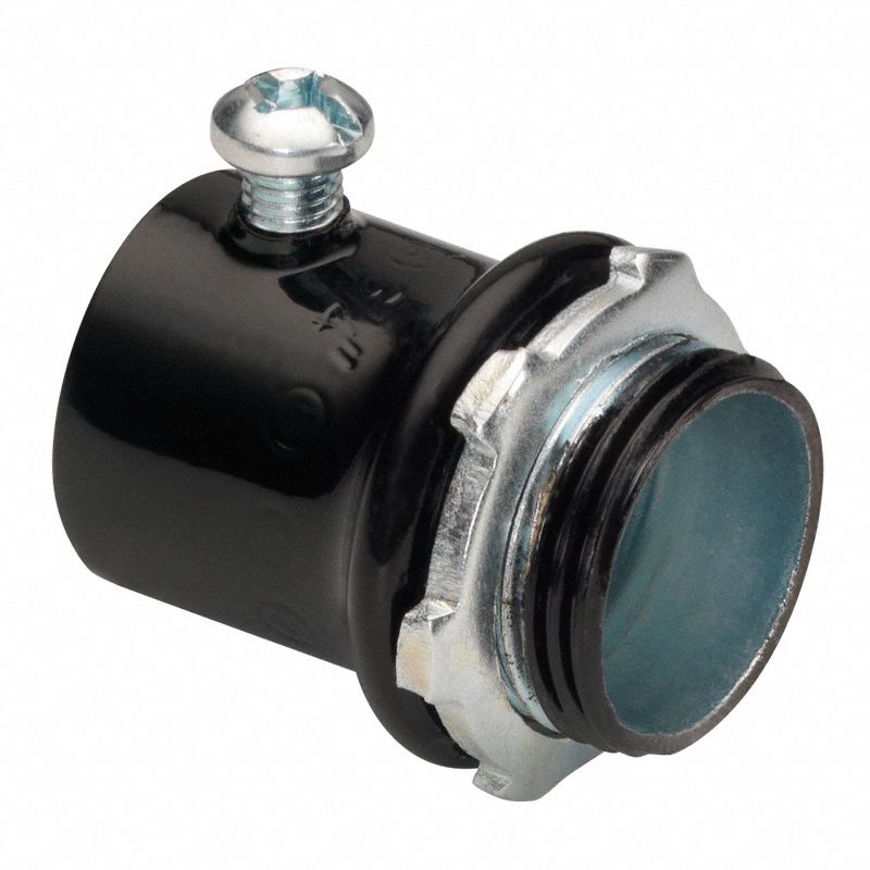 Steel, 3 in Trade Size, Set Screw Connector 61VA86237SBLK Grainger