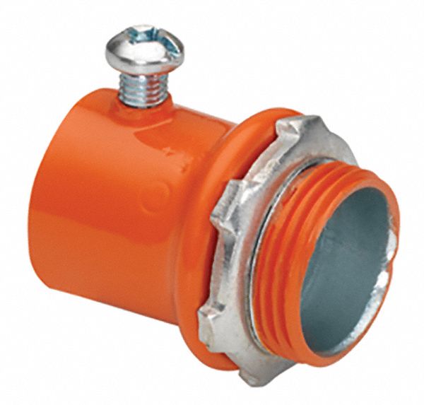 Steel, 1/2 in Trade Size, Set Screw Connector 61VC10230SO Grainger