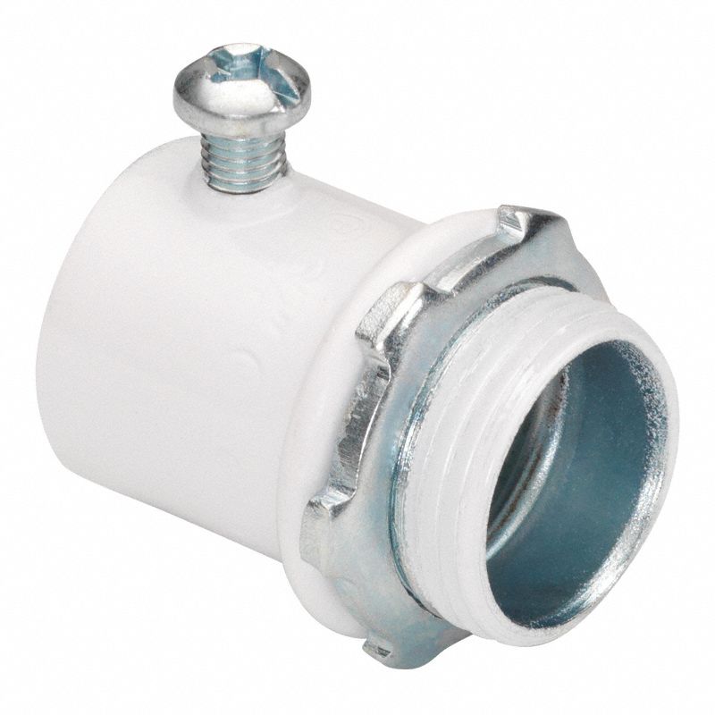 Steel, 3 1/2 in Trade Size, Set Screw Connector 61VC38238SW Grainger