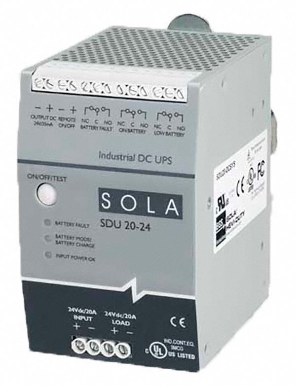 UPS: Single Phase, 480 VA Power Rating, 23 V DC_30 V DC Input, 23 V DC_30 V DC Output