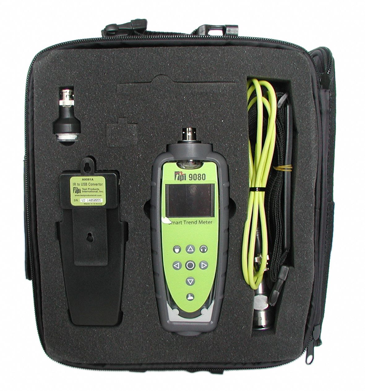 Vibration Meter w/Vib Trend Software: With Cal. Cert., 0 to 50g, 393.6in/s/9999mm/s
