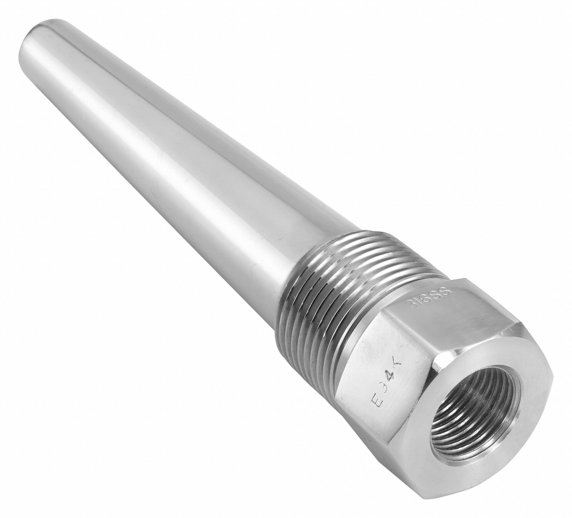 Stainless Steel, 1 in MNPT, Threaded Thermowell 61VE4410W1650HT260S