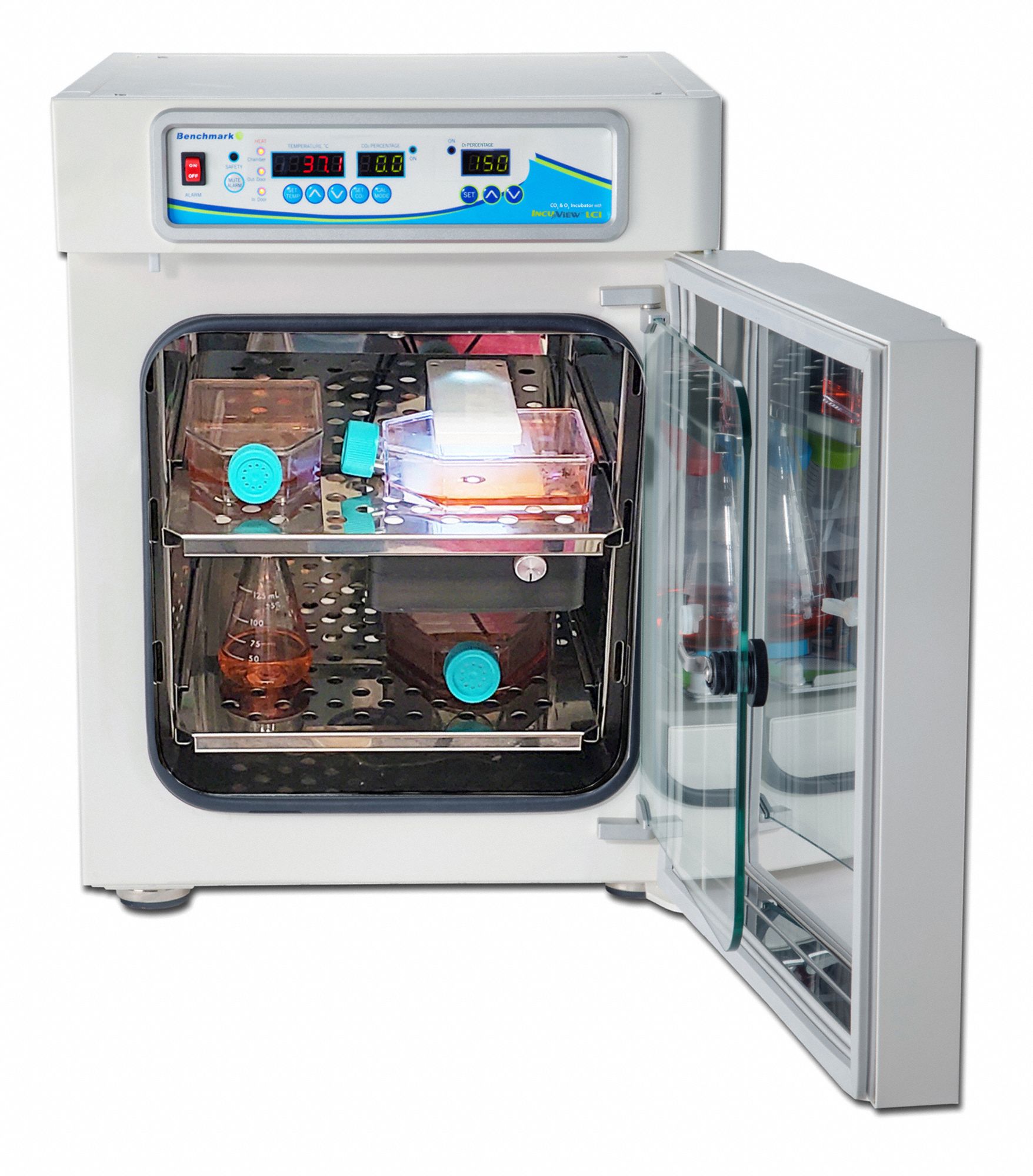Incubator: 5° to 60°C, 1.59 cu ft Capacity (Cu.-Ft.), 21.8 in Overall Ht