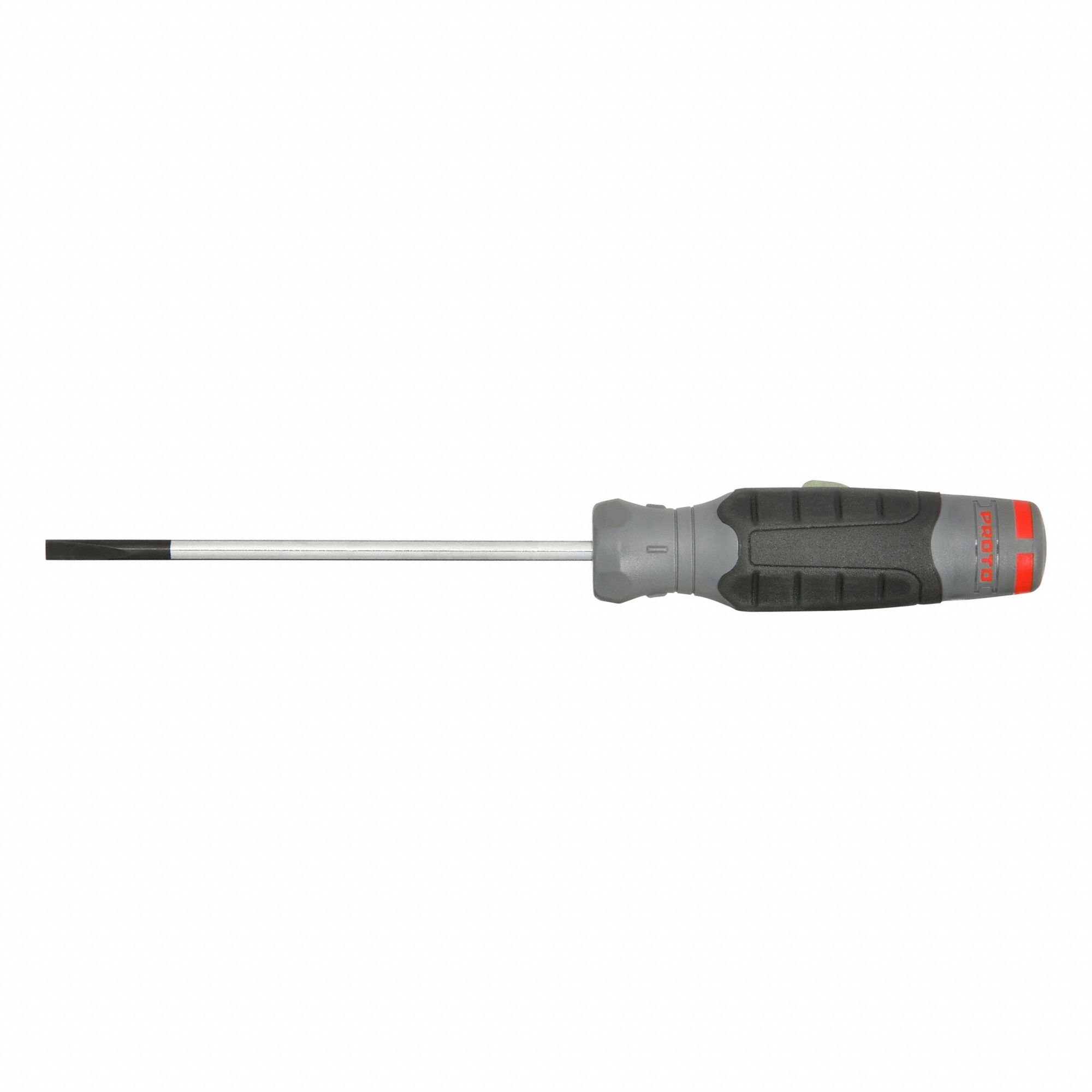 Screwdrivers: 3/16 in Tip Size, Long Lg, 9 1/4 in Overall Lg, 5 in Shank Lg, Cushion Grip