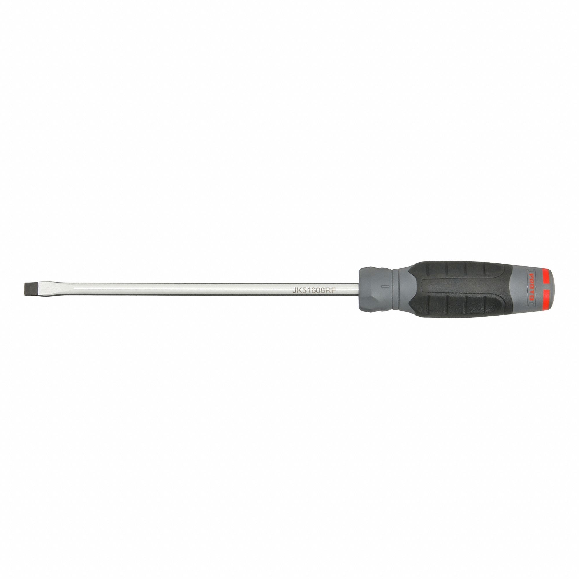 Screwdrivers: 5/16 in Tip Size, Long Lg, 12 3/4 in Overall Lg, 8 in Shank Lg, Cushion Grip