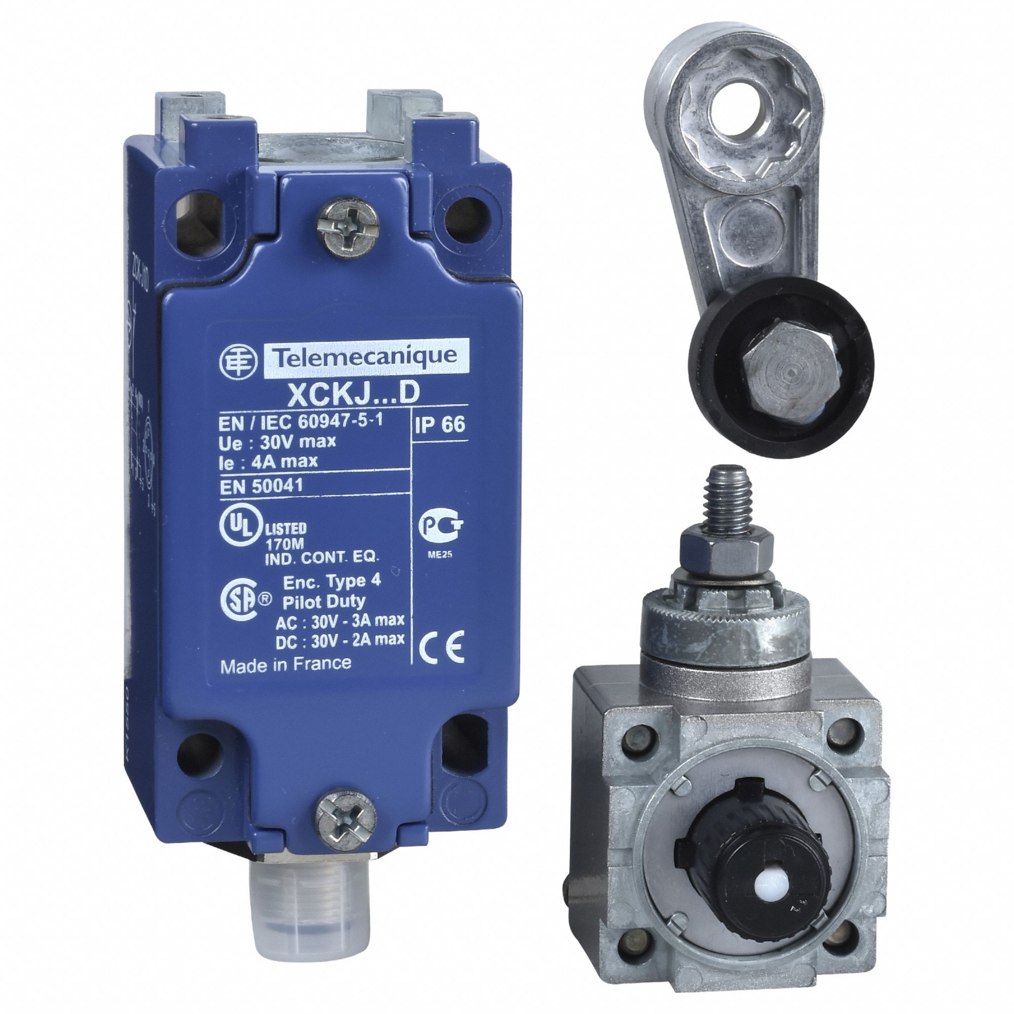 Limit Switch: 60 mm Mounting Hole Vertical Center to Center Distance, 90°