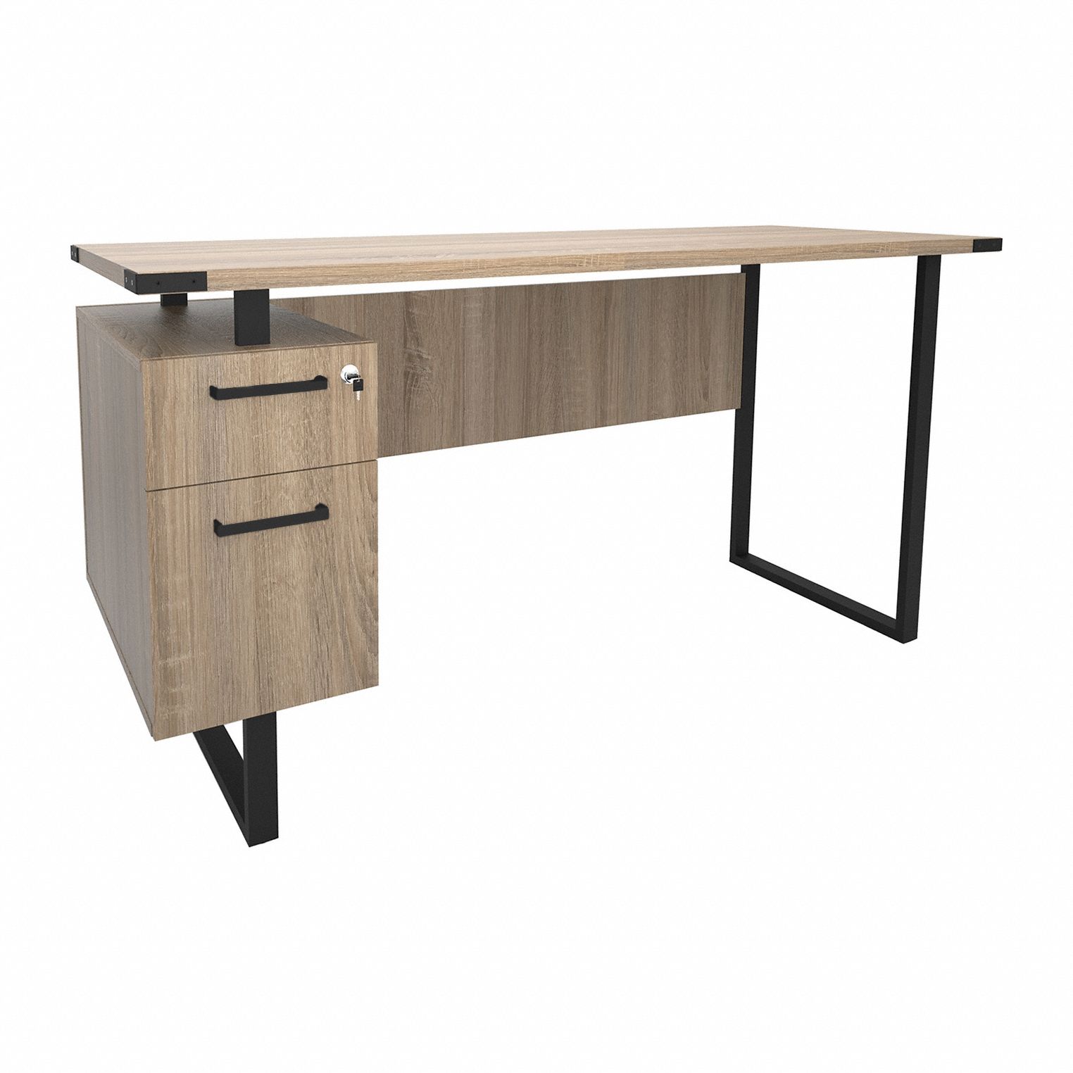 Office Desk: Black,