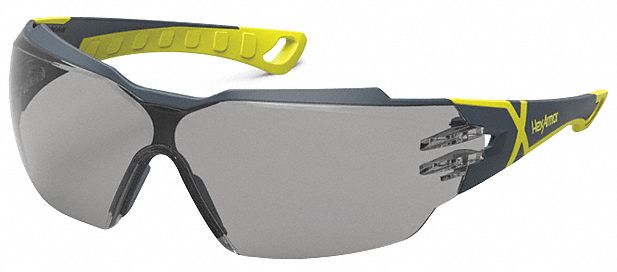 Safety Glasses: Gray 23% Lens, Half-Frame, Anti-Fog/Hard Coat/TruShield®, Dielectric/Vented