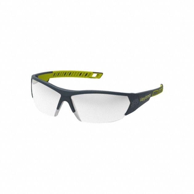 Safety Glasses: Silver Lens, Half-Frame, Anti-Fog/Hard Coat/TruShield®, Dielectric/Vented