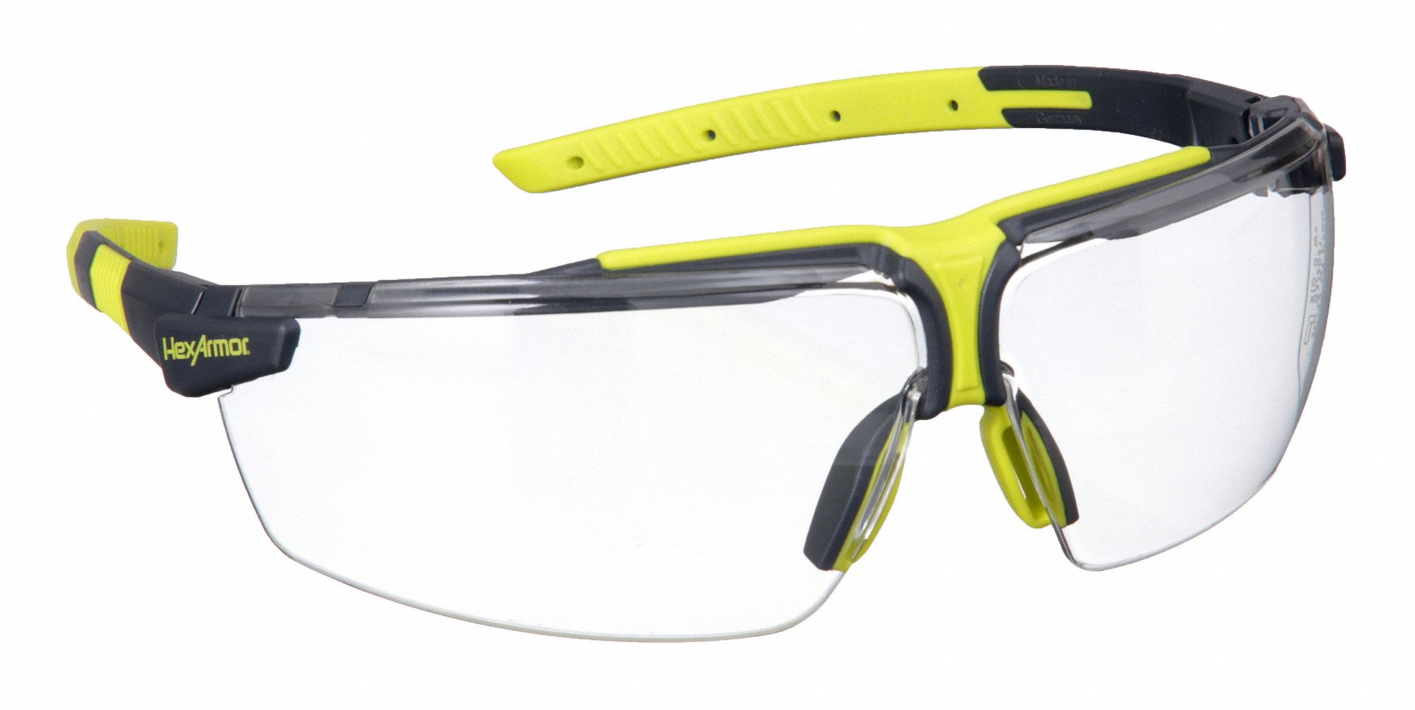 Safety Glasses: Gray Lens, Half-Frame, Anti-Fog/Mirrored, Dielectric/Vented, MX250 Series