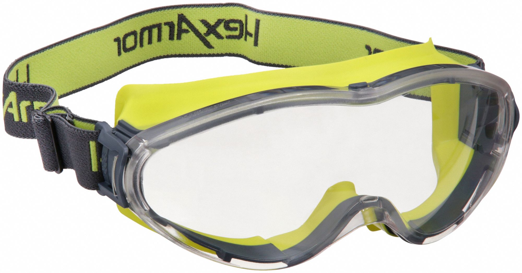 LUNETTES DE SÉCURITÉ, MONTURE INTÉGRALE, OTG, TPE/PC, ANTIBUÉE, CHARBON/JAUNE/TRNSP, CSA, INDIRECT