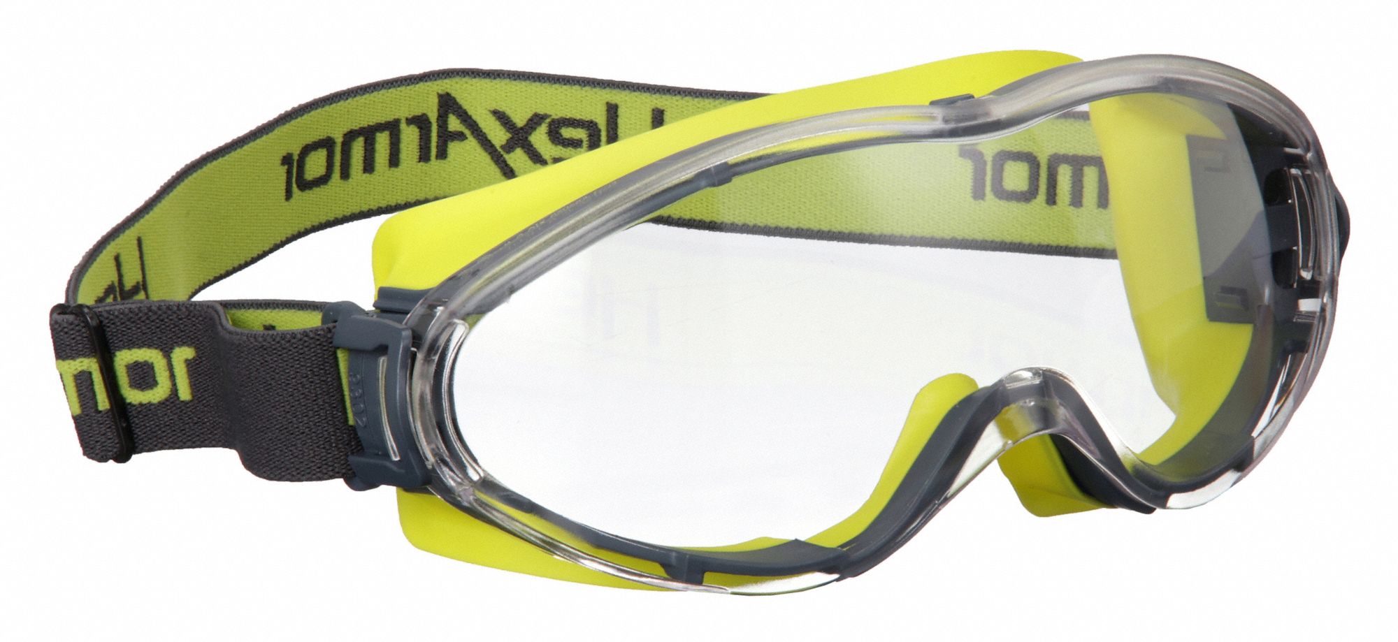 LUNETTES DE SÉCURITÉ, MONTURE INTÉGRALE, OTG, TPE/PC, ANTIBUÉE, CHARBON/JAUNE/TRNSP, CSA, INDIRECT