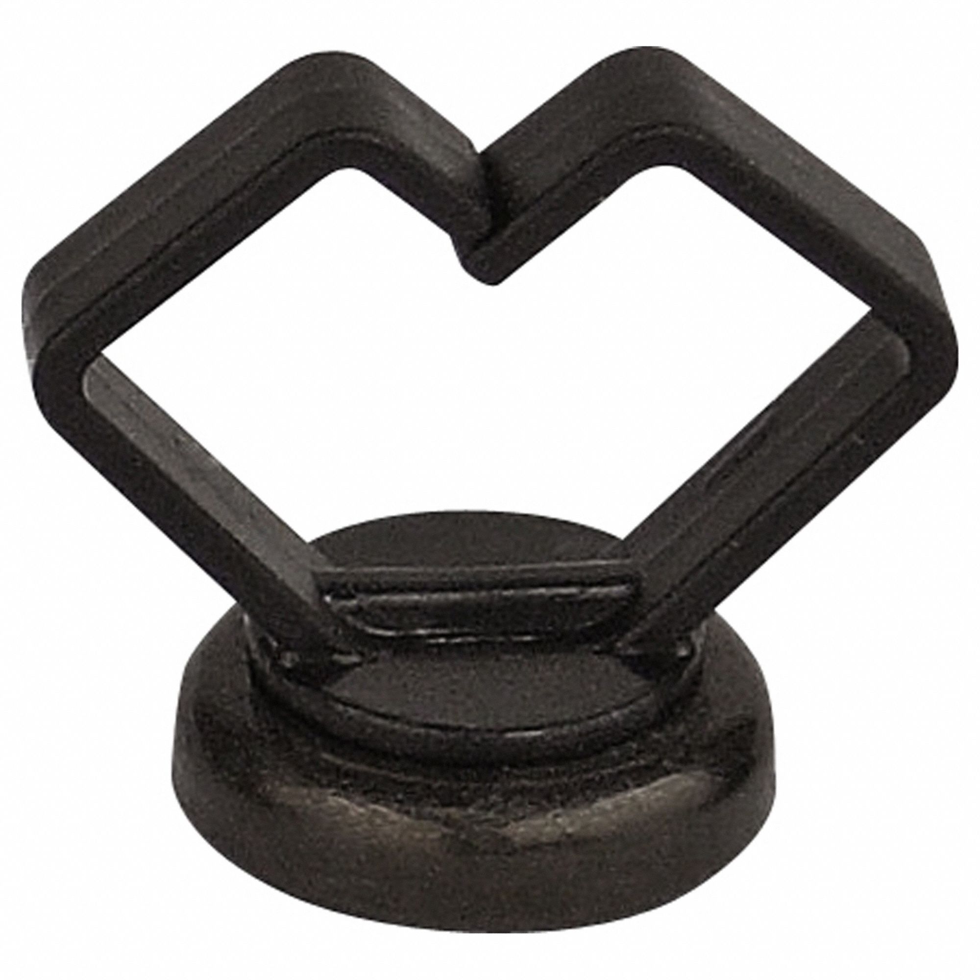 Snap-In Cable Holder: 0.75 in Max. Bundle Dia., Polymer, Black, 10 lb Holding Capacity