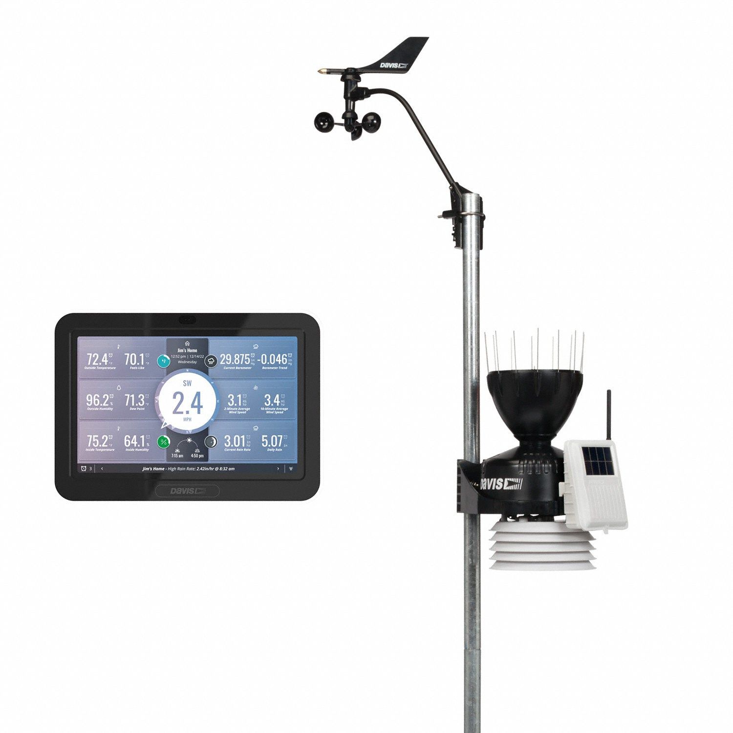Weather Station: Vantage, Backlit LCD