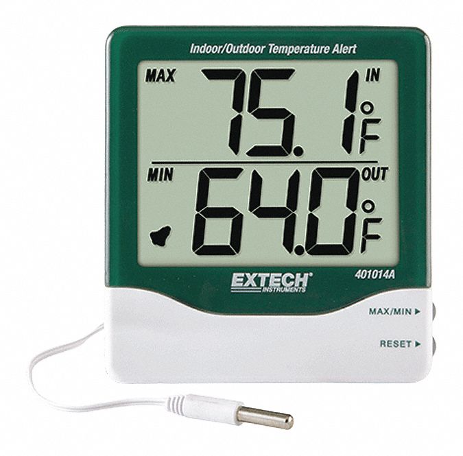 BIG DIGIT INDOOR/OUTDOOR THERM W/ALARM