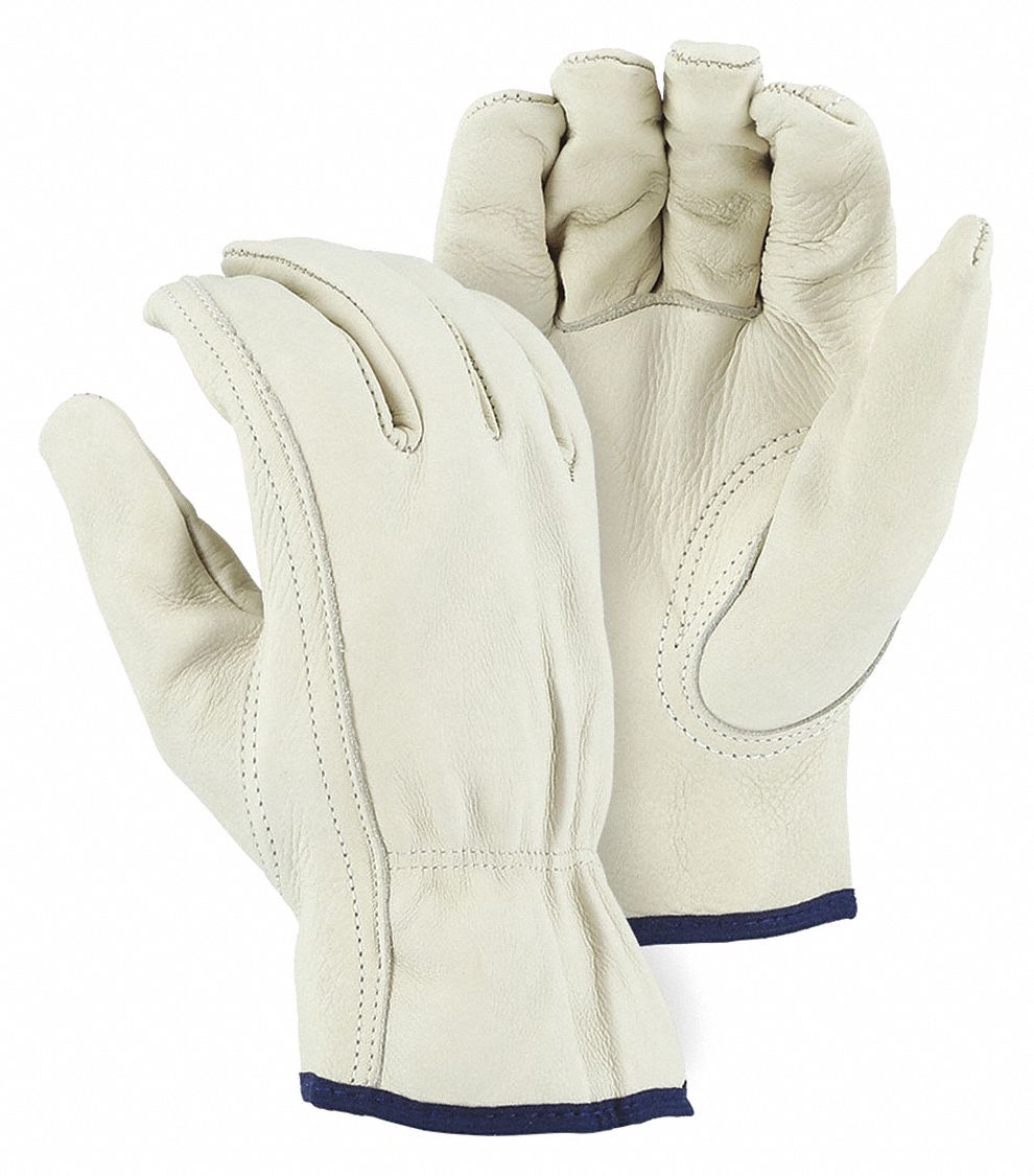 Leather Gloves, Cowhide, Open, 4XL, PK12