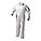 COLLARED COVERALLS, WHITE, XL, STRAIGHT, MICROPOROUS FILM, ELASTIC CUFFS/ANKLES
