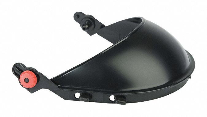 Hard Hat Interchange System: Slotted Attachment Type, Polypropylene, Black