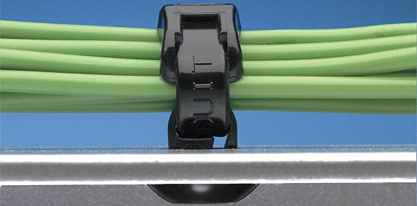 Cable Tie Mount: 0.2 in Slot Wd, 0.06 in Slot Ht, 0.42 in L x 0.16 in W x 0.4 in H, 1, 000 PK