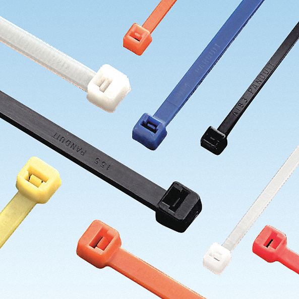 Cable Tie, 14.5"L, Orange, PK1000, PK1000