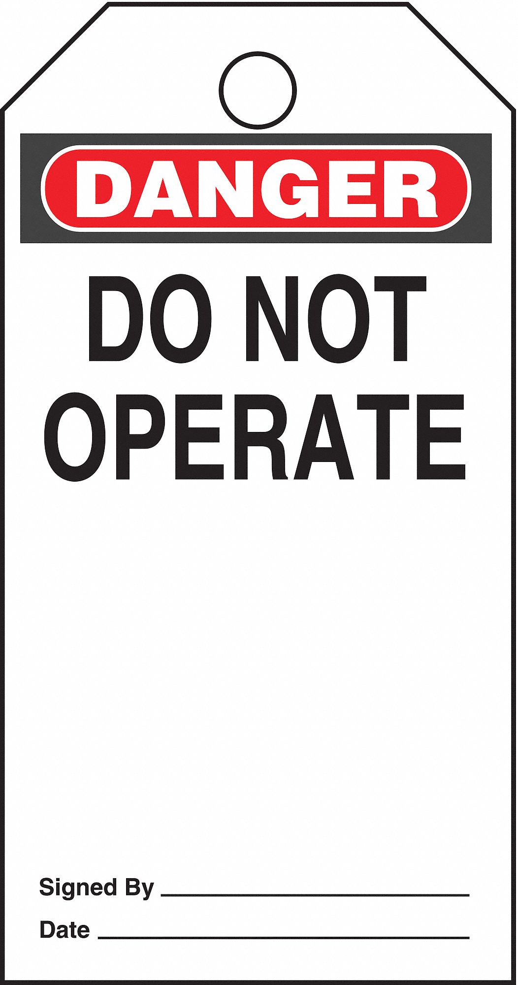Tag Danger Do Not Operate 5 Tags
