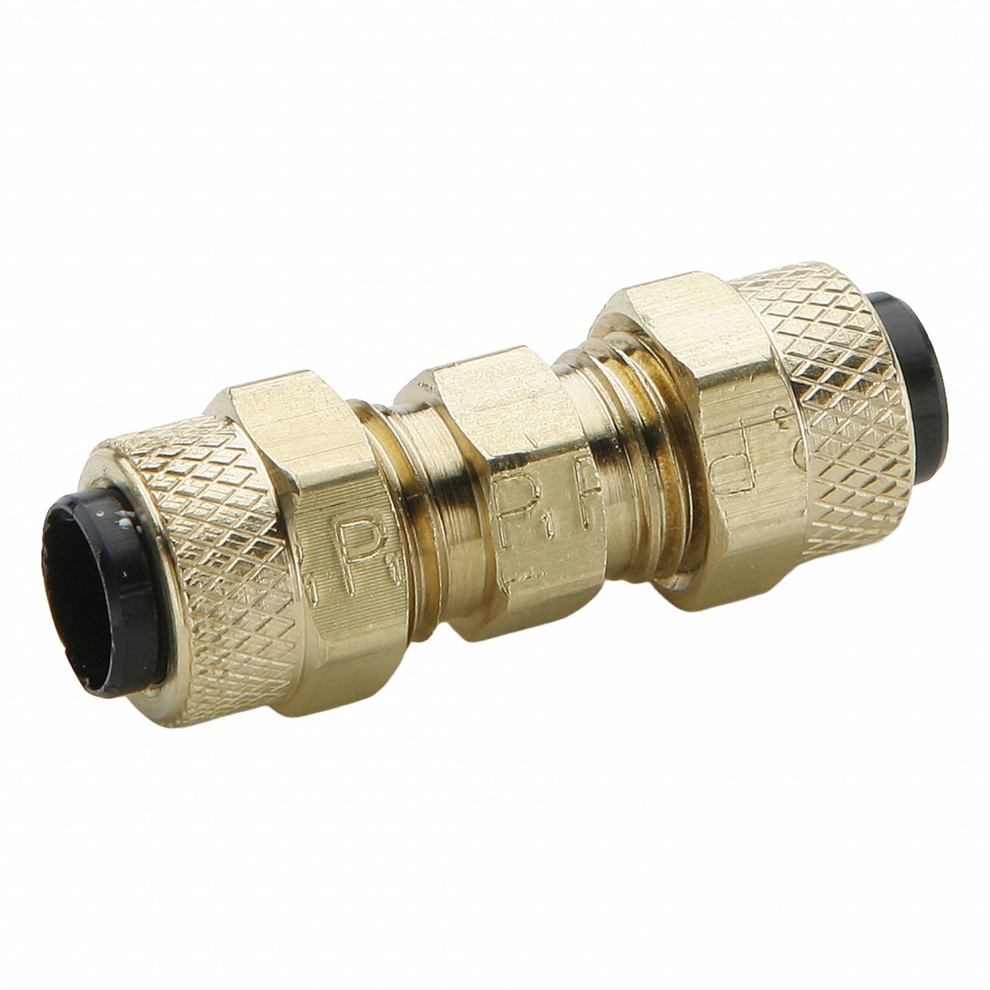 Compression Fitting Union: 3/8 in OD x 1/4 in OD Fitting Size, Compression x Compression