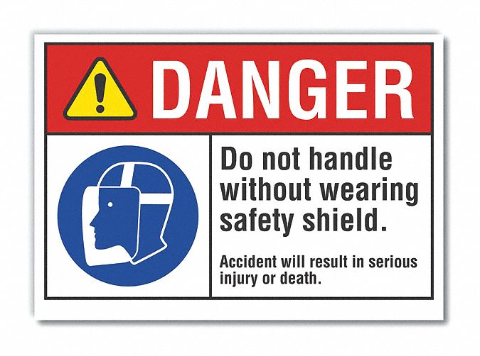 Danger Sign, 10in x 14in, Non-PVC Polymer