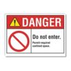 Danger: Do Not Enter. Permit-Required Confined Space. Signs