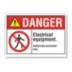 Danger: Electrical Equipment. Authorized Personnel Only. Signs