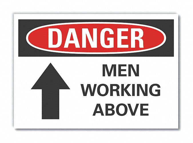 Danger Sign, 10in x 14in, Non-PVC Polymer