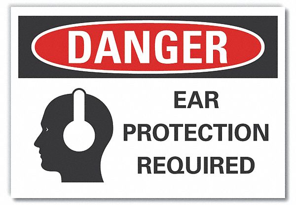 Danger Sign, 10in x 14in, Non-PVC Polymer