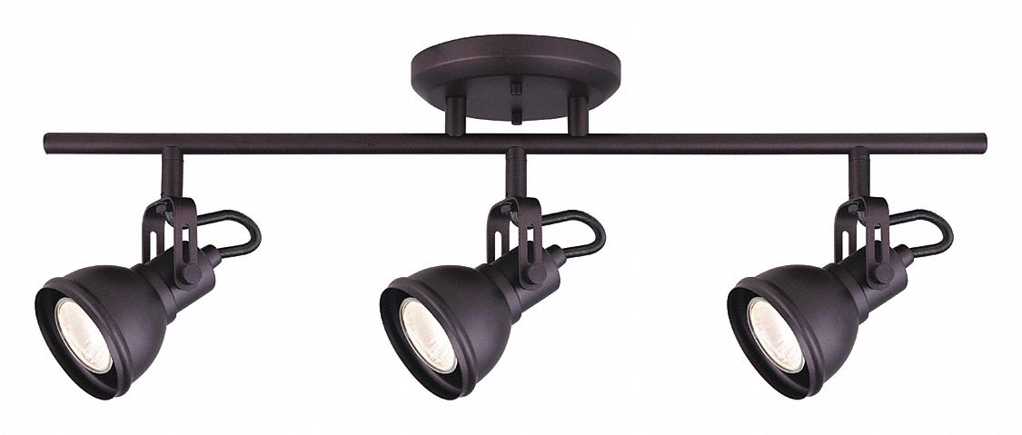 POLO TRACK LIGHT, HALOGEN, 115V, THREE LIGHT, 50W, 22-1/2 X 8-1/2 X 5 IN