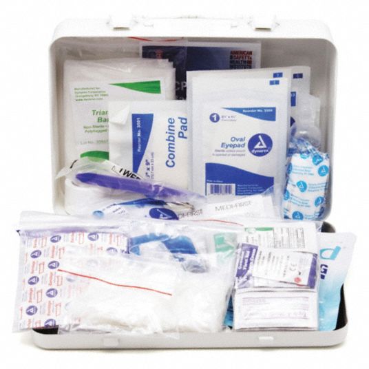 MEDI-FIRST, ANSI Standard,10 Person,Metal Kit - 62UM11|821ANSI - Grainger