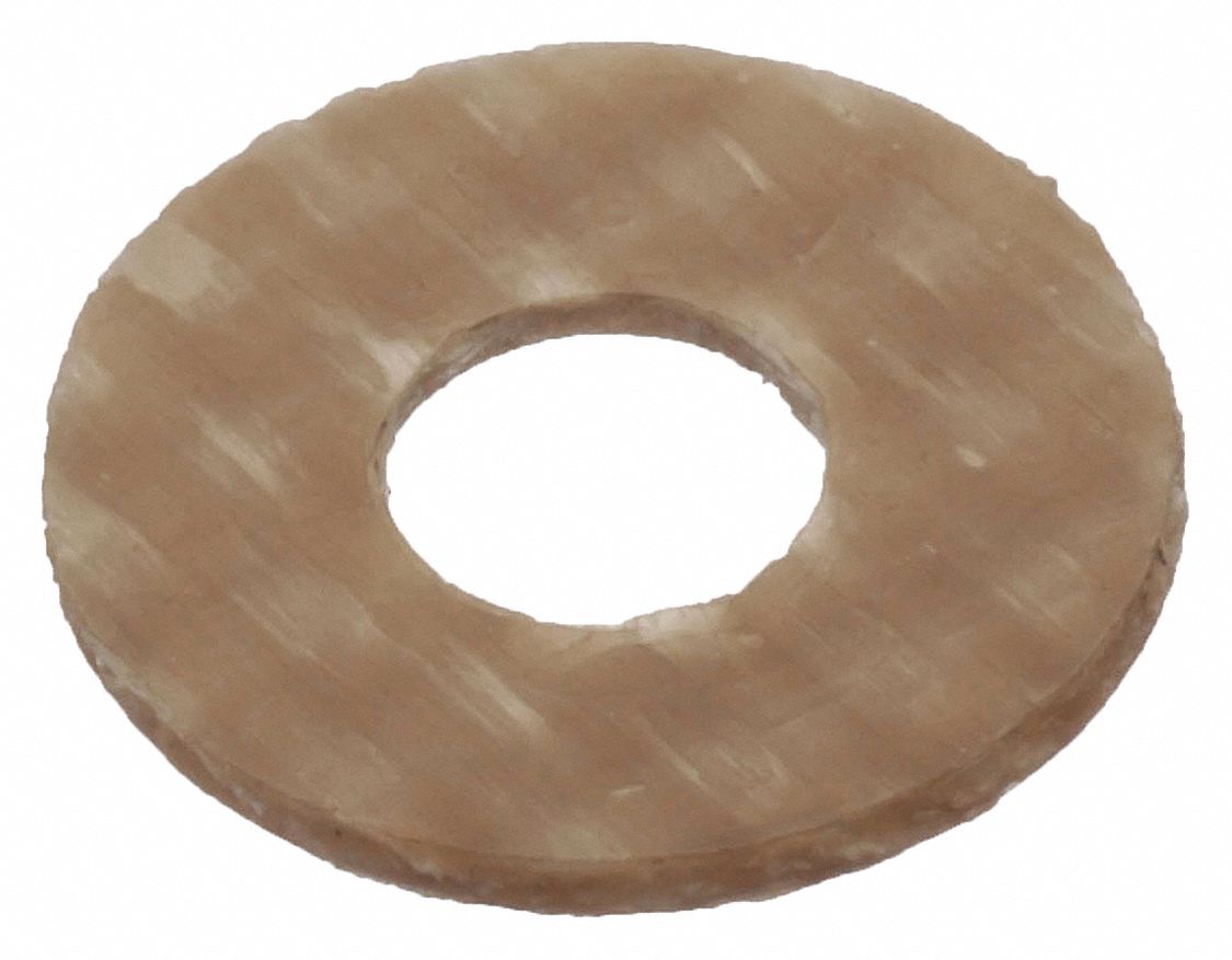 Plastic, #2 Screw Sz, 0.094 in In Dia, 1/4 in Out Dia, 0.018 in Max Thick, Std Flat Washer